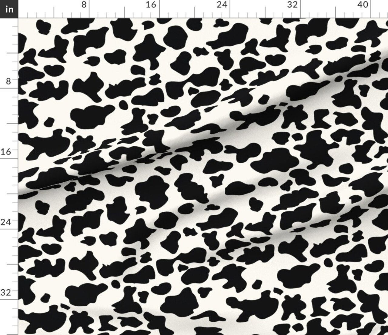 Various Fabrics by the Yard or Fat Quarter Cow Animal Print Western Cowboy Cowgirl Modern Rodeo Farm Custom Printed Fabric by Spoonflower